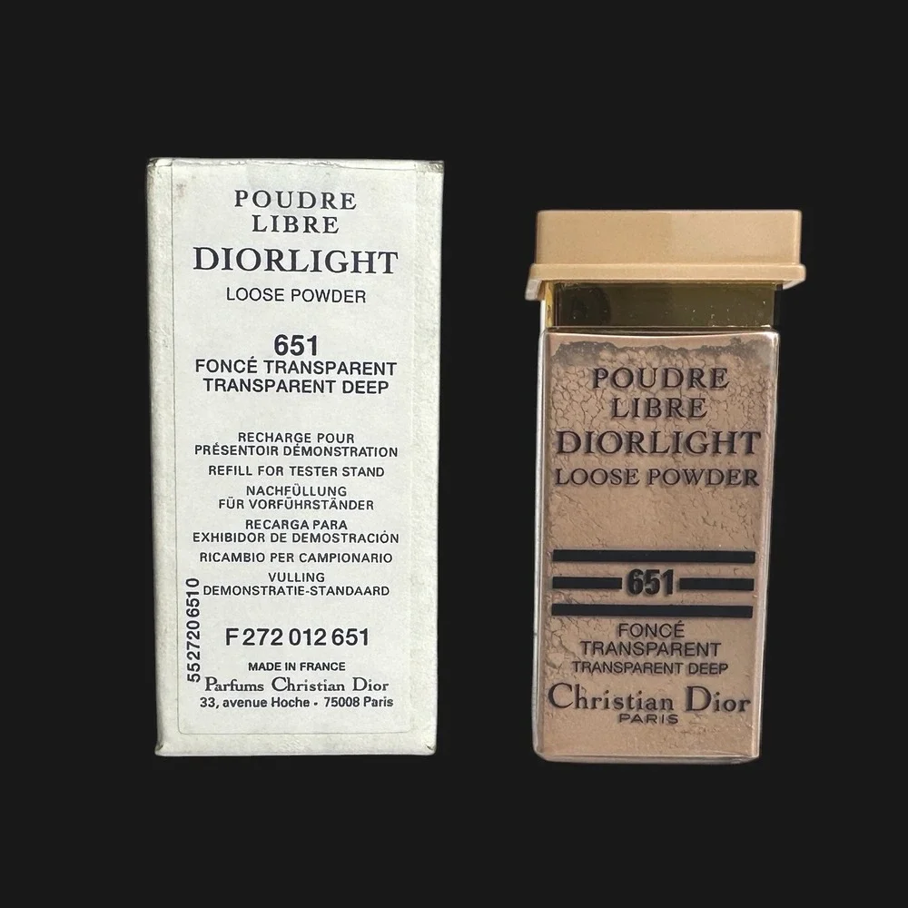 Christian Dior Poudre Libre Diorlight Loose Powder 651 Transparent‎ Deep Vintage